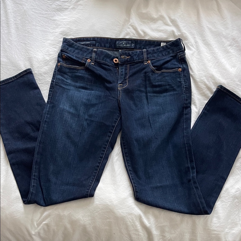 Lucky Brand Women's Dark Indigo Skinny Jeans